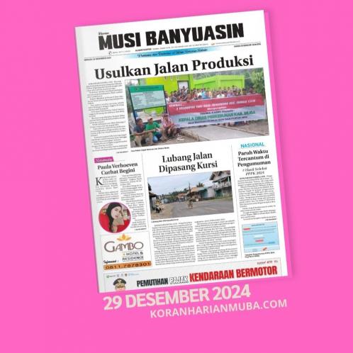 Koran Harian Musi Banyuasin 29 Desember 2024