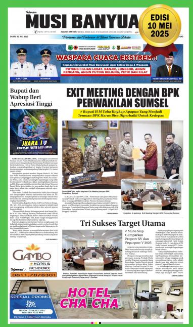 Koran Harian Musi Banyuasin 10 Mei 2025