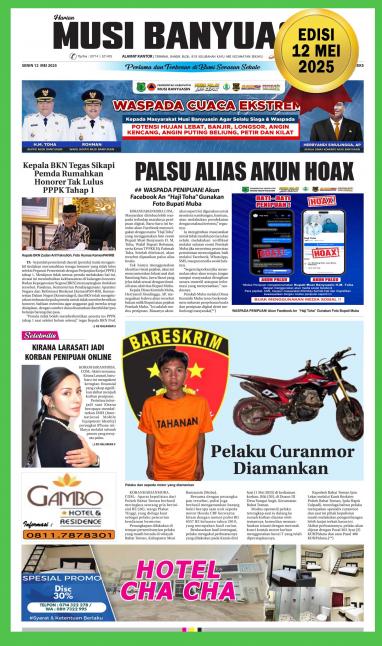 Koran Harian Musi Banyusin 12 Mei 2025