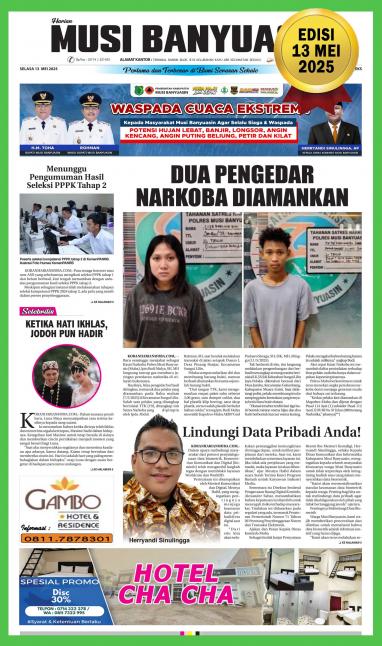 Koran Harian Musi Banyuasin 13 Mei 2025