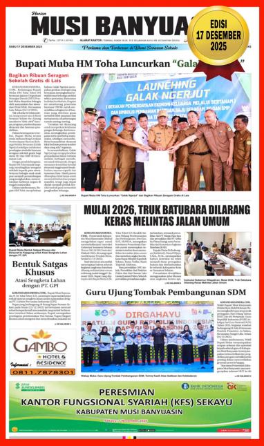Koran Harian Musi Banyuasin 17 Desember 2025