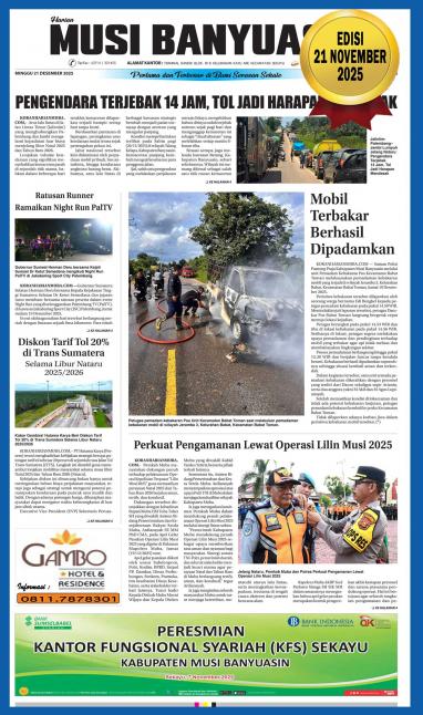 Koran Harian Musi Banyuasin 21 Desember 2025