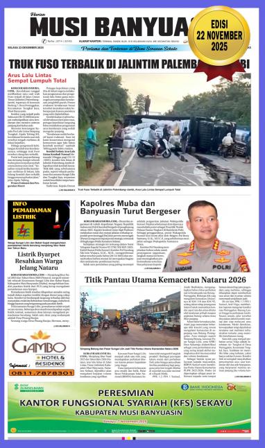 Koran Harian Musi Banyuasin 22 Desember 2025