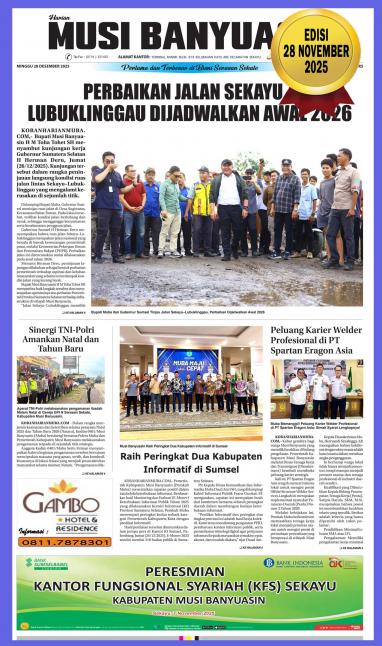 Koran Harian Musi Banyuasin 28 Desember 2025