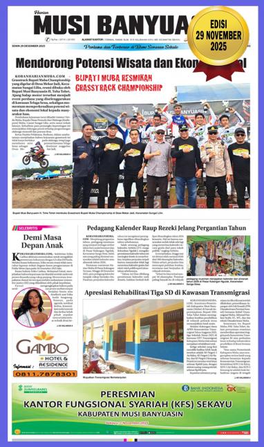 Koran Harian Musi Banyuasin 29 Desember 2025