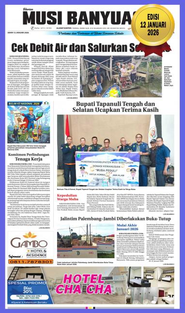 Koran Harian Musi Banyuasin 12 Januari 2026