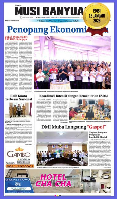 Koran Harian Musi Banyuasin 15 Januari 2026