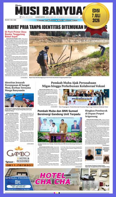Koran Harian Musi Banyuasin 7 Juli 2026