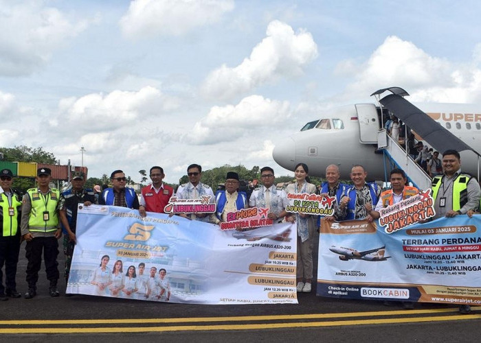 Super Air Jet Luncurkan Penerbangan Perdana Jakarta-Lubuk Linggau