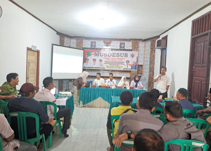Ini  Desa Pertama di Sungai Lilin, Gelar Musdesus Pembentukan Koperasi Desa Merah Putih
