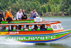 Pj Bupati Muba  Sandi Fahlepi Tinjau Layanan Penyebrangan Sementara di Jembatan P6 Lalan