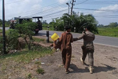 Satpol PP Muba Tertibkan Badut Jalanan dalam Patroli Trantibum di Sekayu
