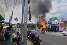 Bengkel Tambal Ban di Kayuagung Terbakar, Api Sempat Gegerkan Warga