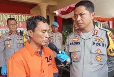 Polres Ogan Ilir Hadirkan Tersangka Pembunuhan Wanita yang Ditemukan Mengapung 