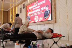 Peringati Hari Jadi Humas Polri ke-73, Polres OKU Timur Gelar Donor Darah Serentak