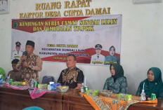 Camat Sungai Lilin Kunjungi Desa Cinta Damai, Perkuat Sinergi dan Gali Potensi Desa