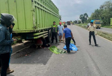 Motor Tabrak Truk Parkir di Jalinsum Ogan Ilir, Satu Orang Tewas