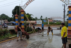 Menjadi Contoh Wilayah Lain, Warga Begadang Sungai Lilin Jaya Gotong Royong Pengecoran Jalan