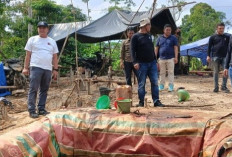 Polisi Razia Puluhan Sumur Minyak Ilegal di Hutan Harapan Perbatasan Jambi-Sumatera Selatan