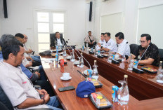 Bupati H M Toha Tohet Terima Audiensi dari Jajaran Media Palembang Pos 