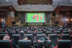 Pj Bupati H Sandi Fahlepi Manjakan Penonton dengan Berbagai Hadiah, Nobar AFC U-23 di Opproom Pemkab Muba