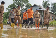 Bupati Ogan Ilir Blusukan ke Warga Terdampak Banjir, Bagikan Sembako