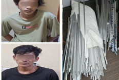 Dua Pelaku Curat Aluminium Diciduk di Tempat Tongkrongan