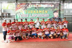Semarak HUT TNI ke-80: Ratusan Atlet Tenis Lapangan Ramaikan Dandim 0401/Muba Cup 2025 di Sekayu