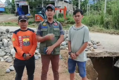 Jalan Rusak, BPBD Gerak Cepat Lakukan Penanganan Jalan Amblas 