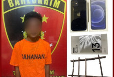 Curi Ponsel di Kebun Karet , Pelaku dan Pacar yang Jadi Penadah Dibekuk