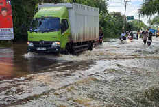Jalinteng Sekayu-Lubuklinggau Terendam Banjir, Arus Lalulintas Tersendat