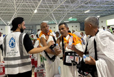 Berbeda dari Biasanya, Jemaah Haji Indonesia Saat Tiba di Jeddah, Disambut Air Zam-zam Gratis