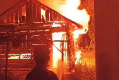 Satu Rumah Ludes Terbakar di Babat, Akibat Konsleting Listrik