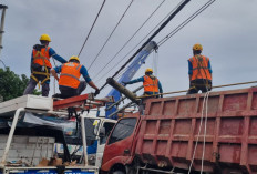 Truk Tabrak Tiang Listrik di Muara Beliti, Listrik Musi Rawas Sempat Padam