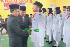 30 Anggota Paskibraka Tingkat Kecamatan Sanga Desa, Siap Kibarkan Bendera Merah Putih 