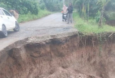 Akses Jalan Desa Karang Ringin di Muba Terputus, Warga Harapkan Cepat Tanggap