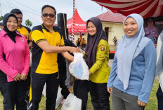 Memupuk Kebersamaan, Polres Prabumulih Gelar Olahraga Bersama 