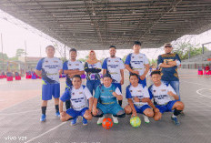 Meski Latihan Mendadak, PWI Muba Raih Perak di Cabor Futsal 