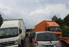 Banjir Rendami Jalintim Palembang - Jambi, Arus Lalu Lintas Sempat Lumpuh