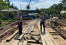 Jembatan Rusak di Ciptodadi, Satlantas Polres Musi Rawas Imbau Pengendara Waspada