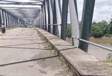 Astaga! Besi Pengaman Jembatan Muara Rawas Hilang Dicuri, Begini Kondisinya 