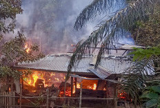 Satu Rumah Warga di Desa Kertajaya Sungai Keruh Terbakar, Diduga Akibat Konsleting Listrik