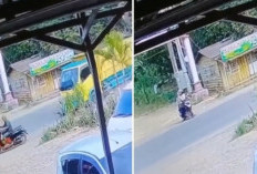 Rekaman CCTV Ungkap Kronologi Tabrakan Maut Motor vs Truk di Sungai Lilin