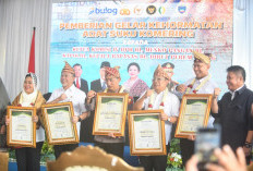 Kunker ke Sumsel, Lima Tokoh Nasional Terima Gelar Adat Komering 