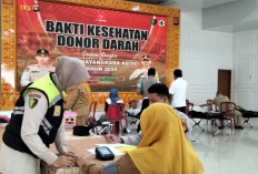 Polres Musi Rawas Gelar Donor Darah, 53 Kantong Terkumpul Sambut Hari Bhayangkara ke-79   