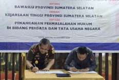 Kejati Sumsel – Bawaslu Teken MoU, Sinergitas Penanganan dan Pengawasan Jelang Pilkada 2024 