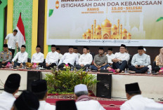 Memperkuat Pembangunan dengan Doa: Gubernur Herman Deru Hadiri Istighosah dan Doa Kebangsaan