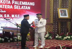 Pj Gubernur Sumsel Lantik Pj Walikota Palembang yang Baru Dr Cheka Virgowansyah