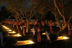 Suasana Khidmat Menggema di Taman Makam Pahlawan, Pemkab OKI dan Forkopimda Renungan Suci 