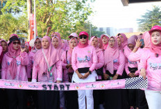Semarak Fun Walk HUT IBI ke-74 di Palembang Dihadiri Feby Deru dan Lidyawati Cik Ujang